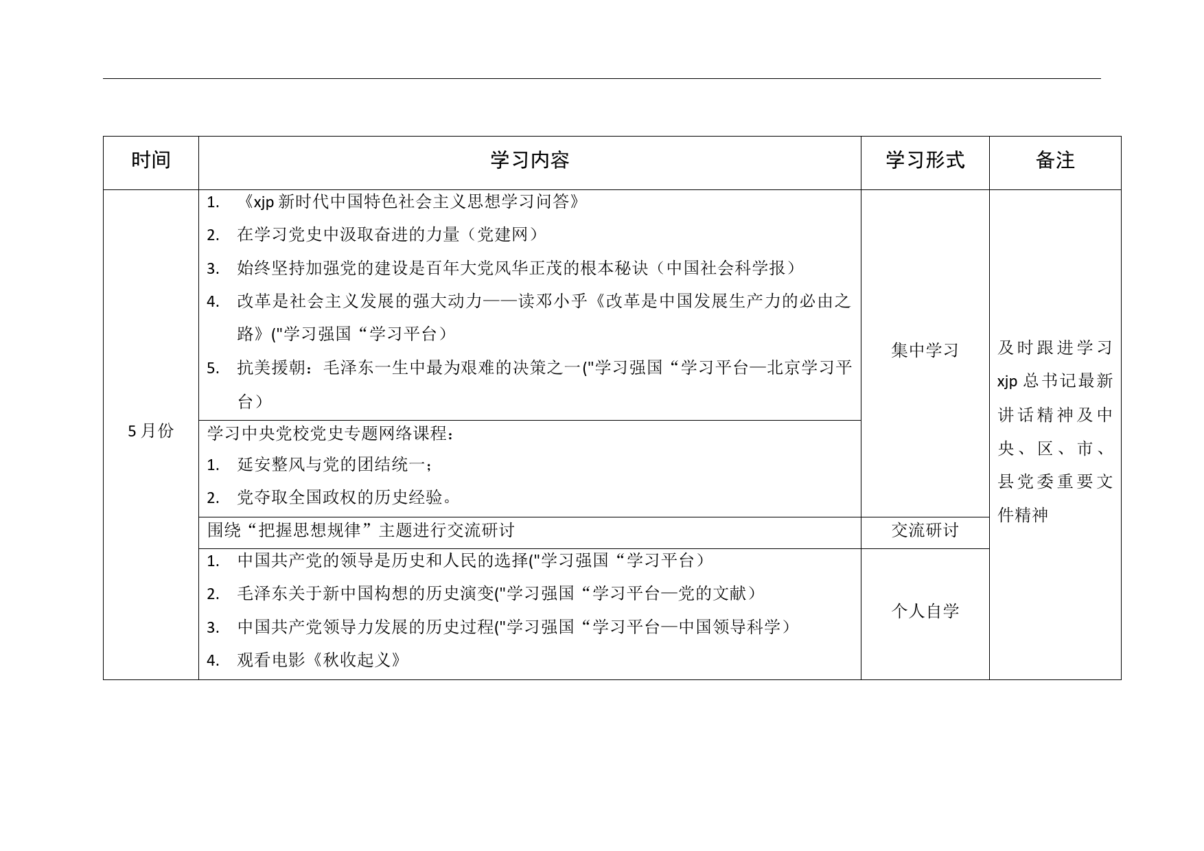 2021年XX党支部党史学习教育学习计划_第3页