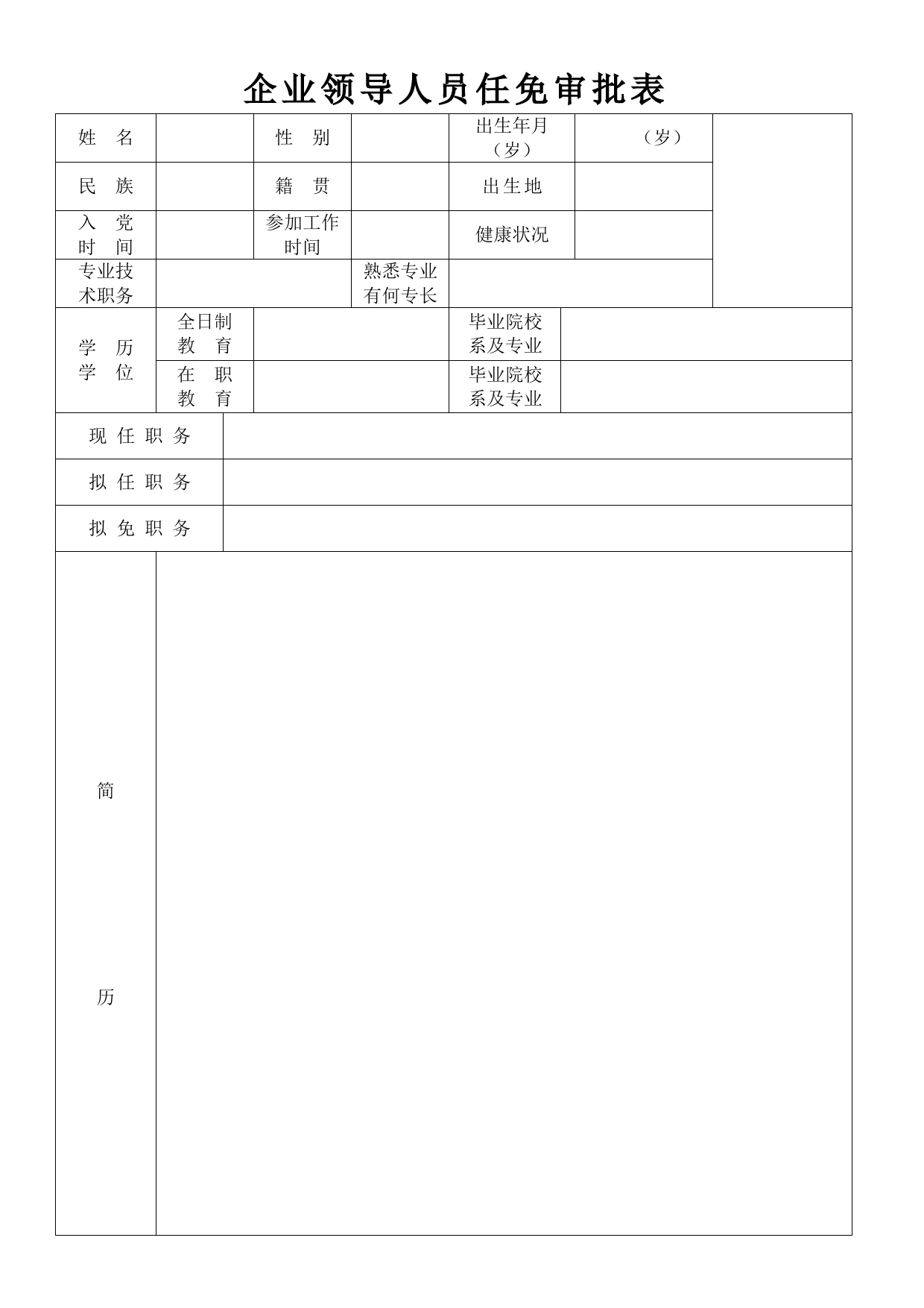 任免审批表_第1页