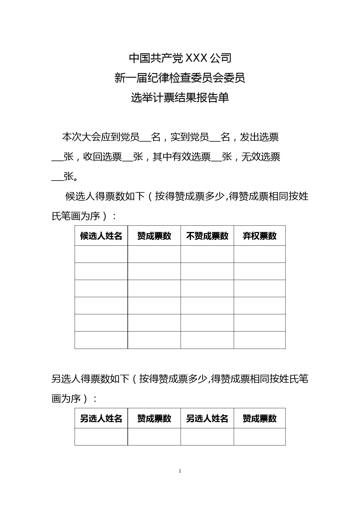 6-纪委委员计票结果报告单_第1页