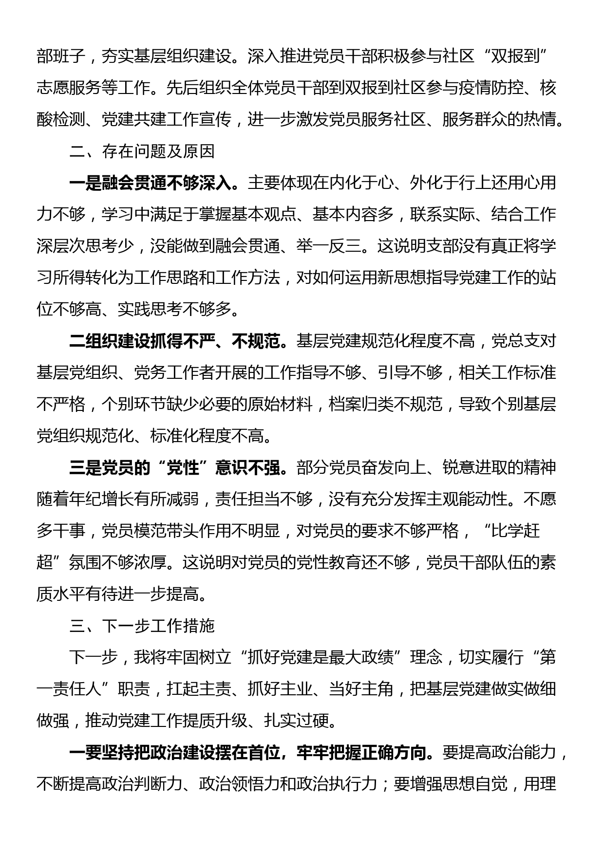 党组织书记2022年度抓基层党建述职报告_第2页