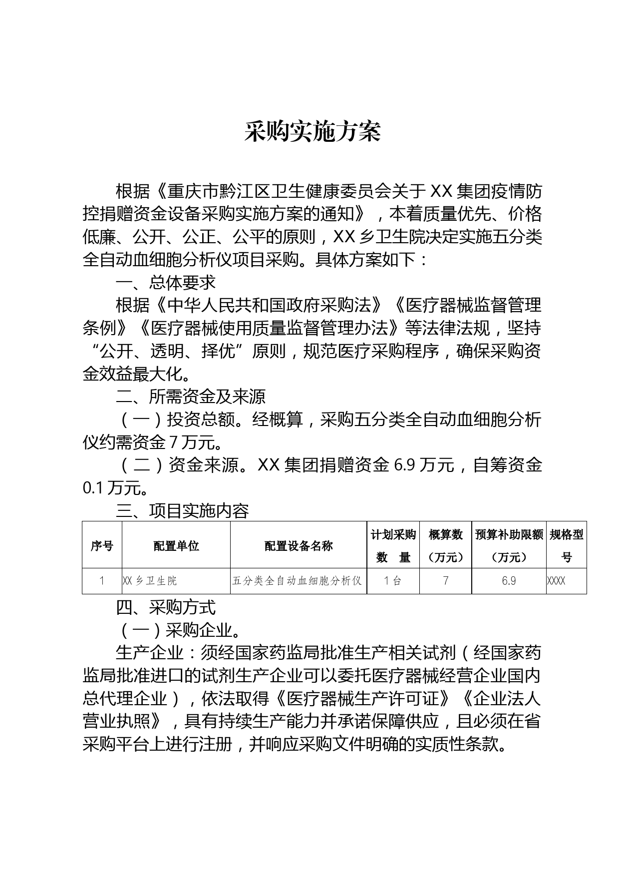 采购实施方案_第1页