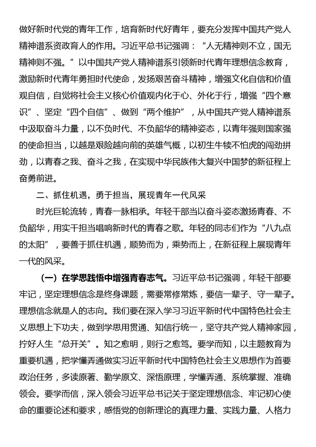 党课：用党的精神谱系涵养培育时代好青年_第3页