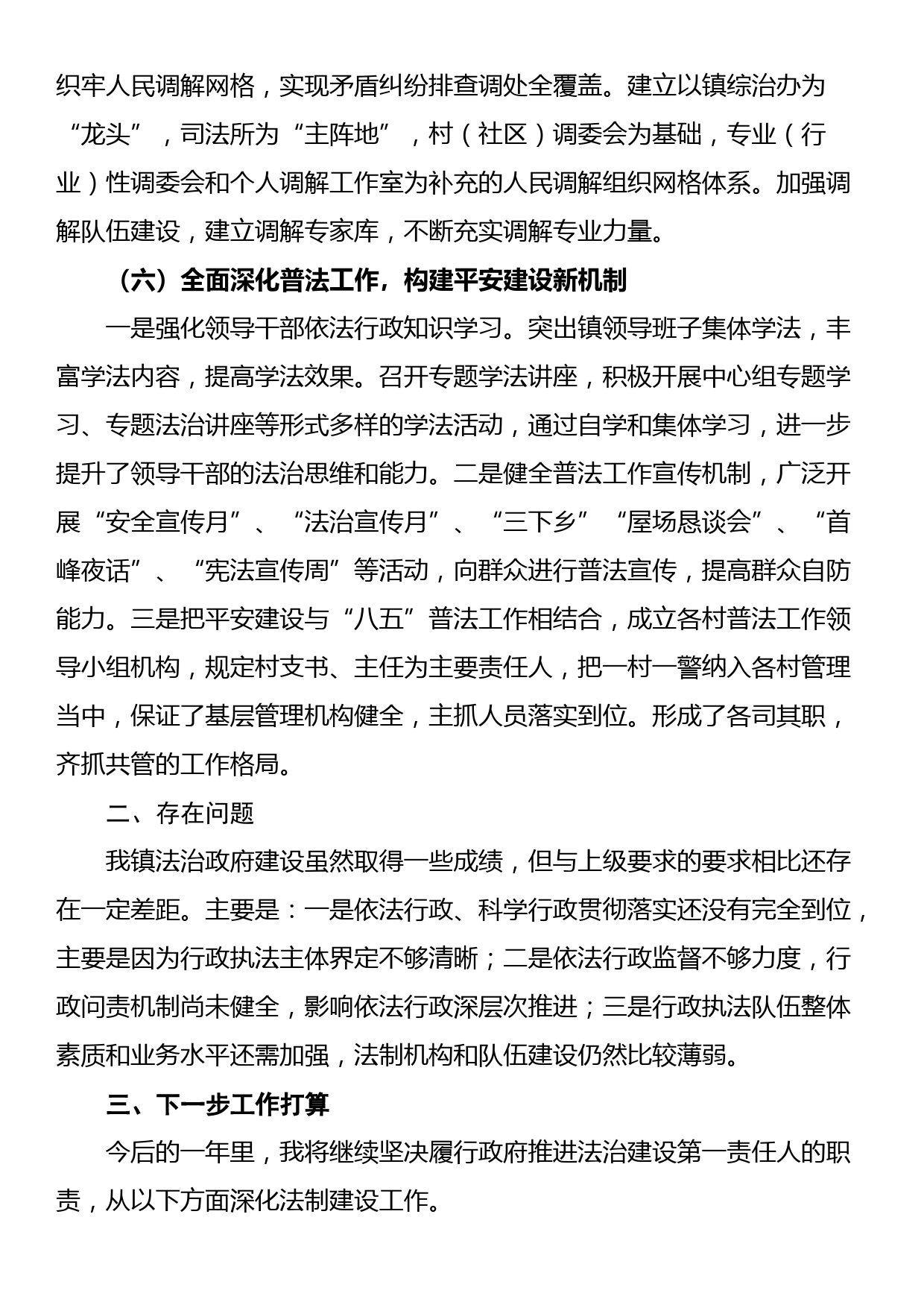 履行推进法治政府建设第一责任人职责的述职报告_第3页