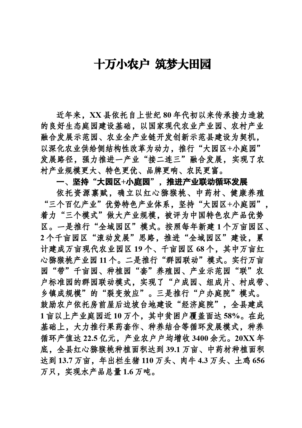 十万小农户  筑梦大田园_第1页