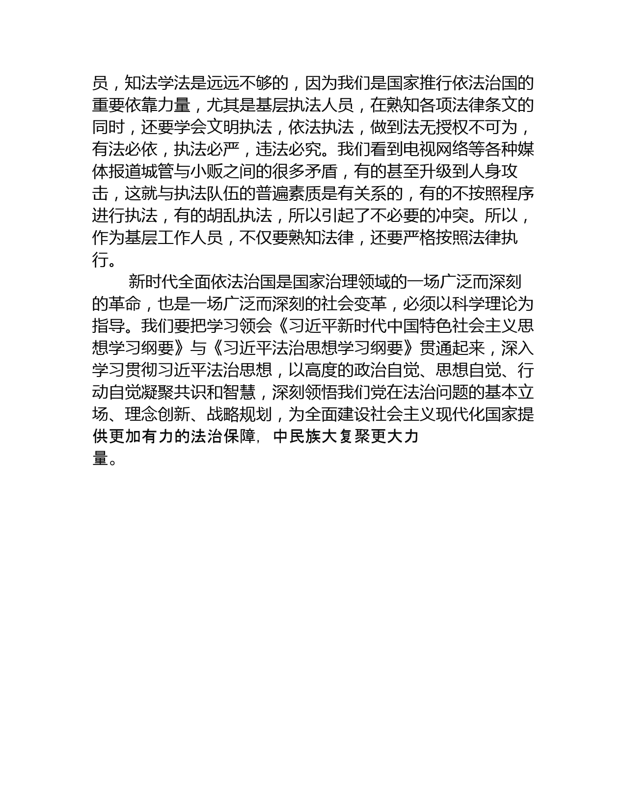 《习近平法治思想学习纲要》学习心得_第3页