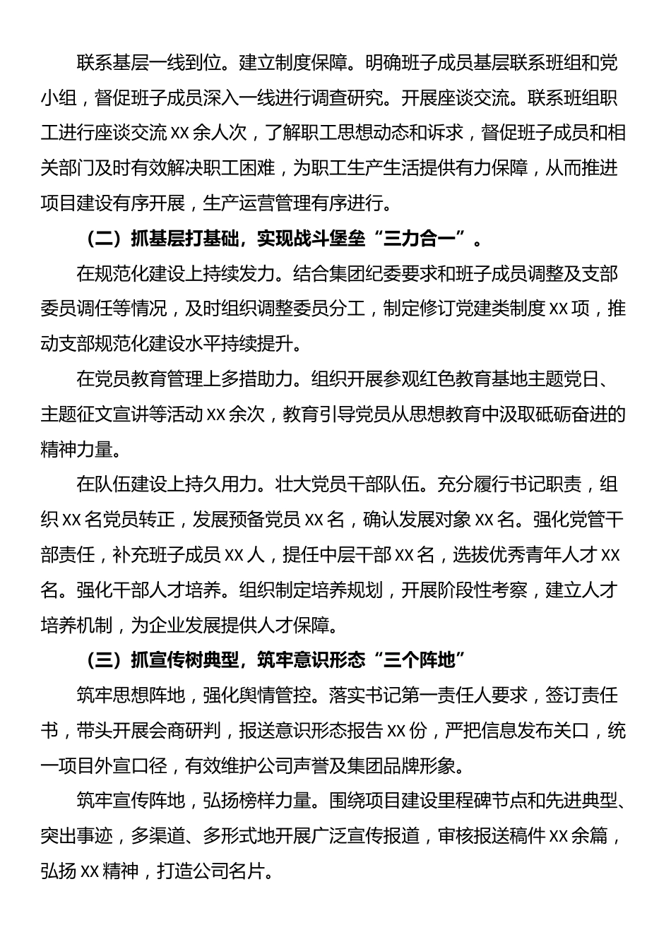 党组织书记2024年抓基层党建工作述职报告_第2页