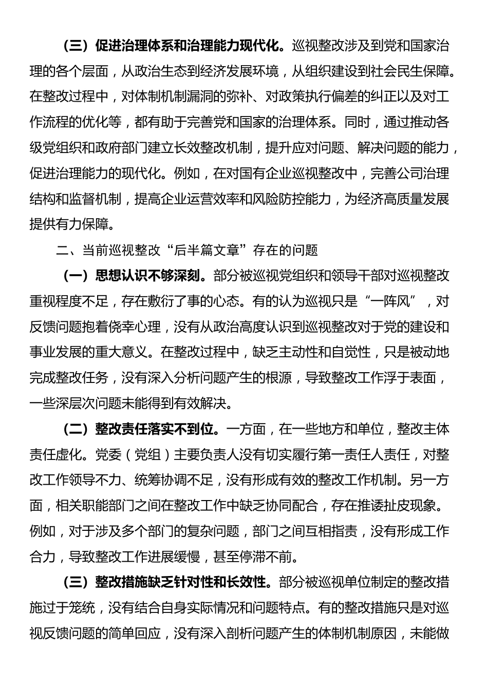 在做好巡视整改“后半篇文章”专题研讨会上的交流发言_第2页