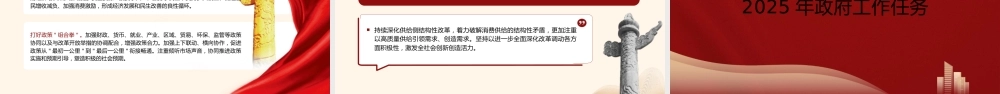 2025年全国政府工作报告全文版解读学习PPT.pptx
