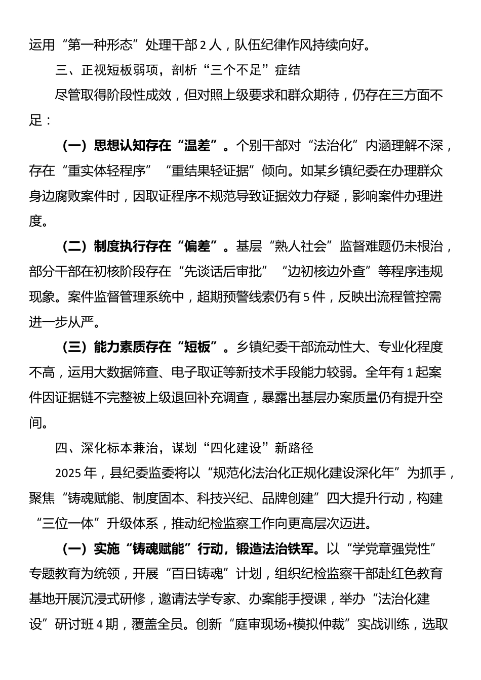 县纪委监委关于开展2024年度“纪检监察工作规范化法治化正规化建设年”行动的工作情况汇报_第3页