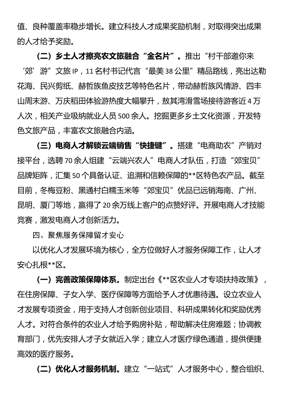 在2025年全市乡村人才队伍建设工作推进会上的汇报发言_第3页