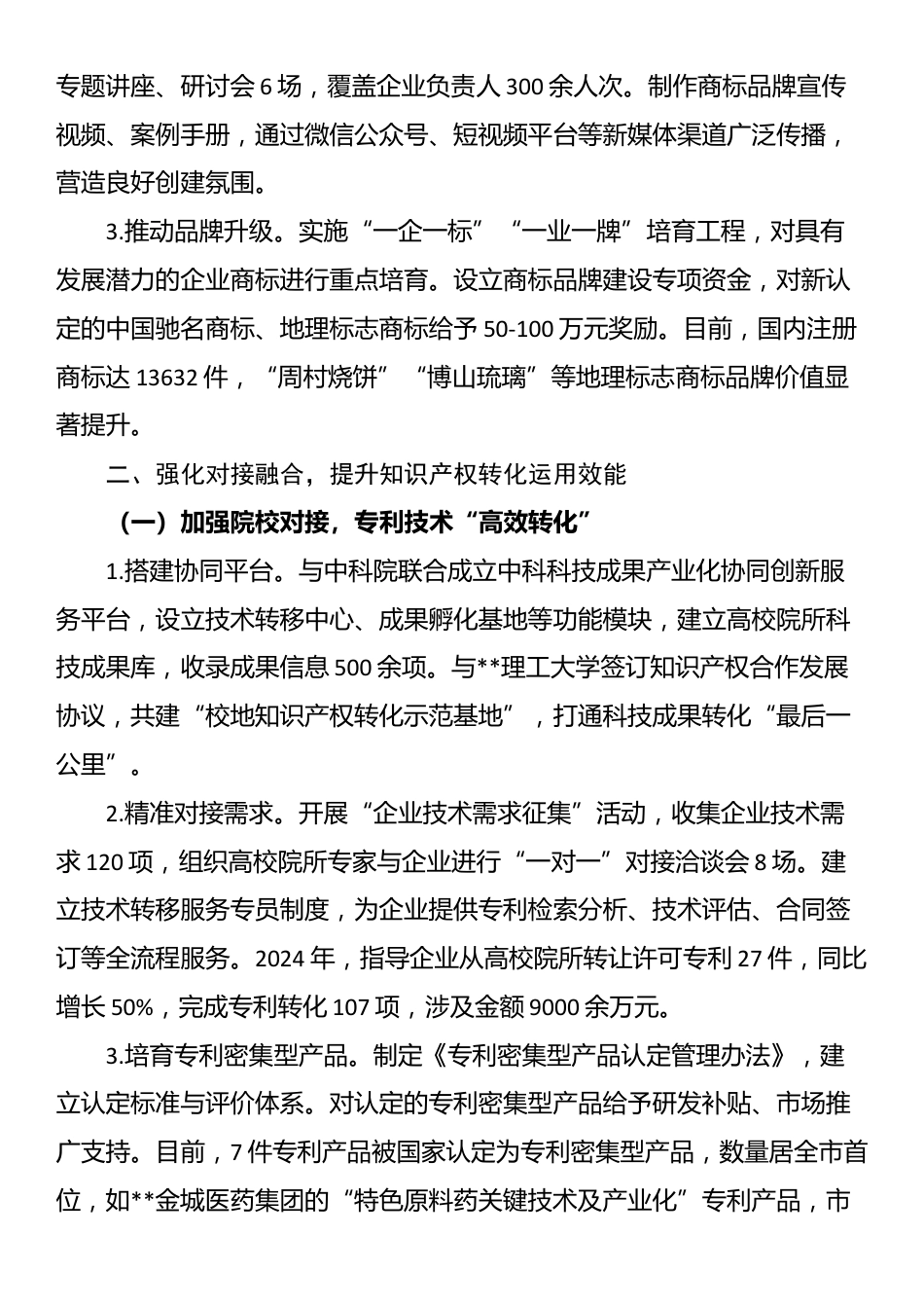 2025年全市知识产权工作推进会上的交流发言_第3页
