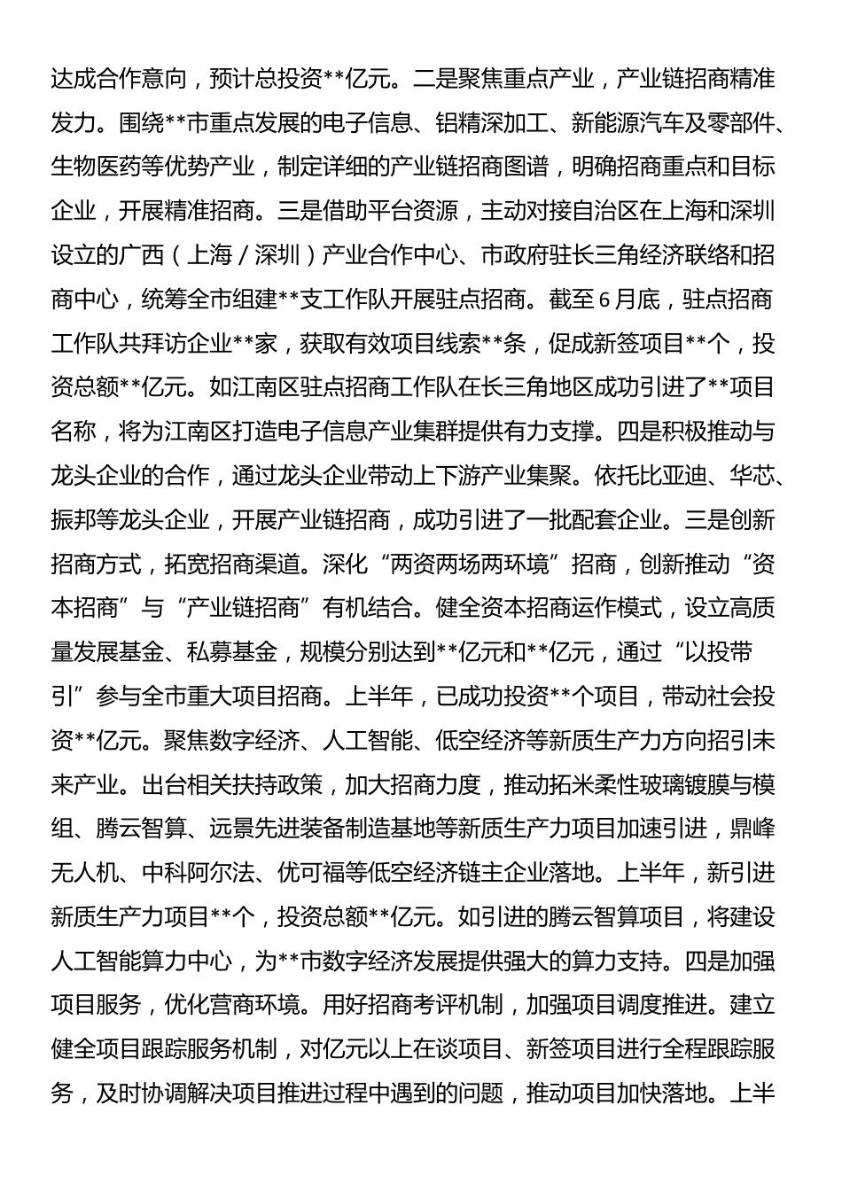 市招商投促局2025年上半年工作情况总结_第2页