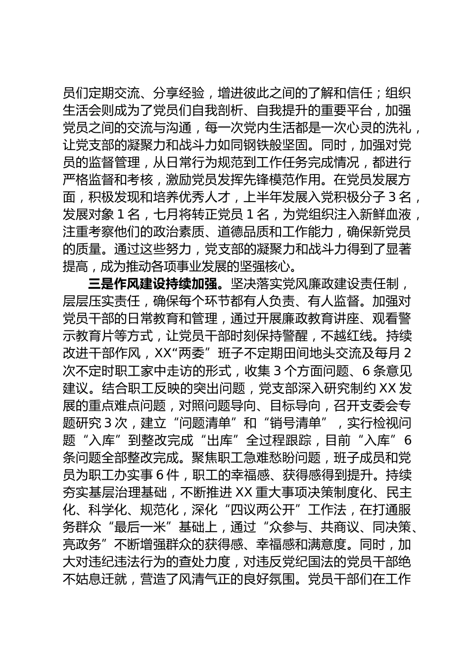 党支部半年总结_第2页