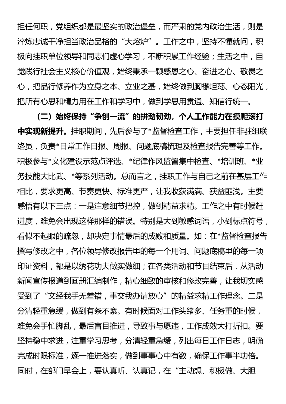 挂职锻炼人员2025年上半年工作总结_第2页