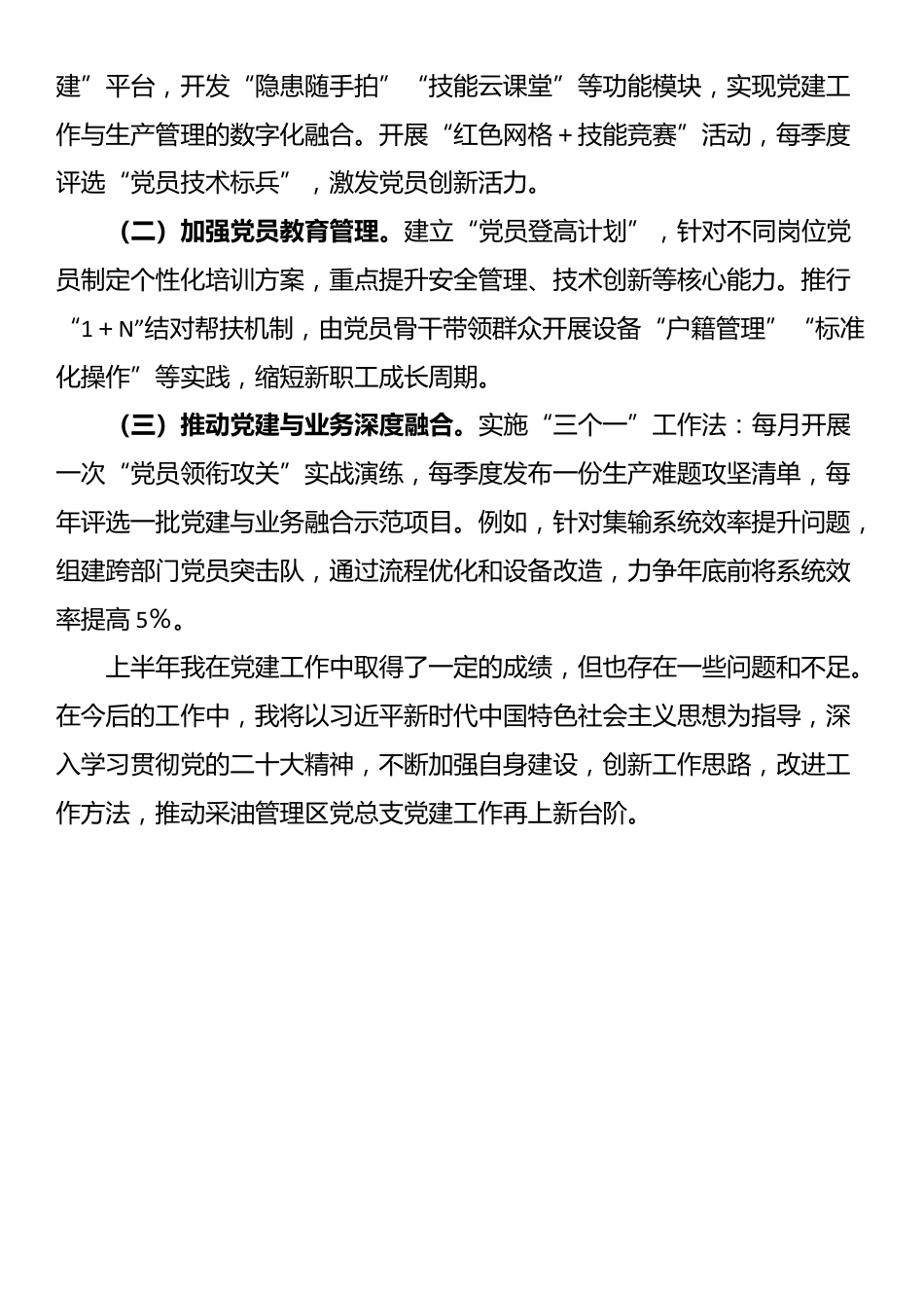 党总支书记2025年上半年述职报告_第3页
