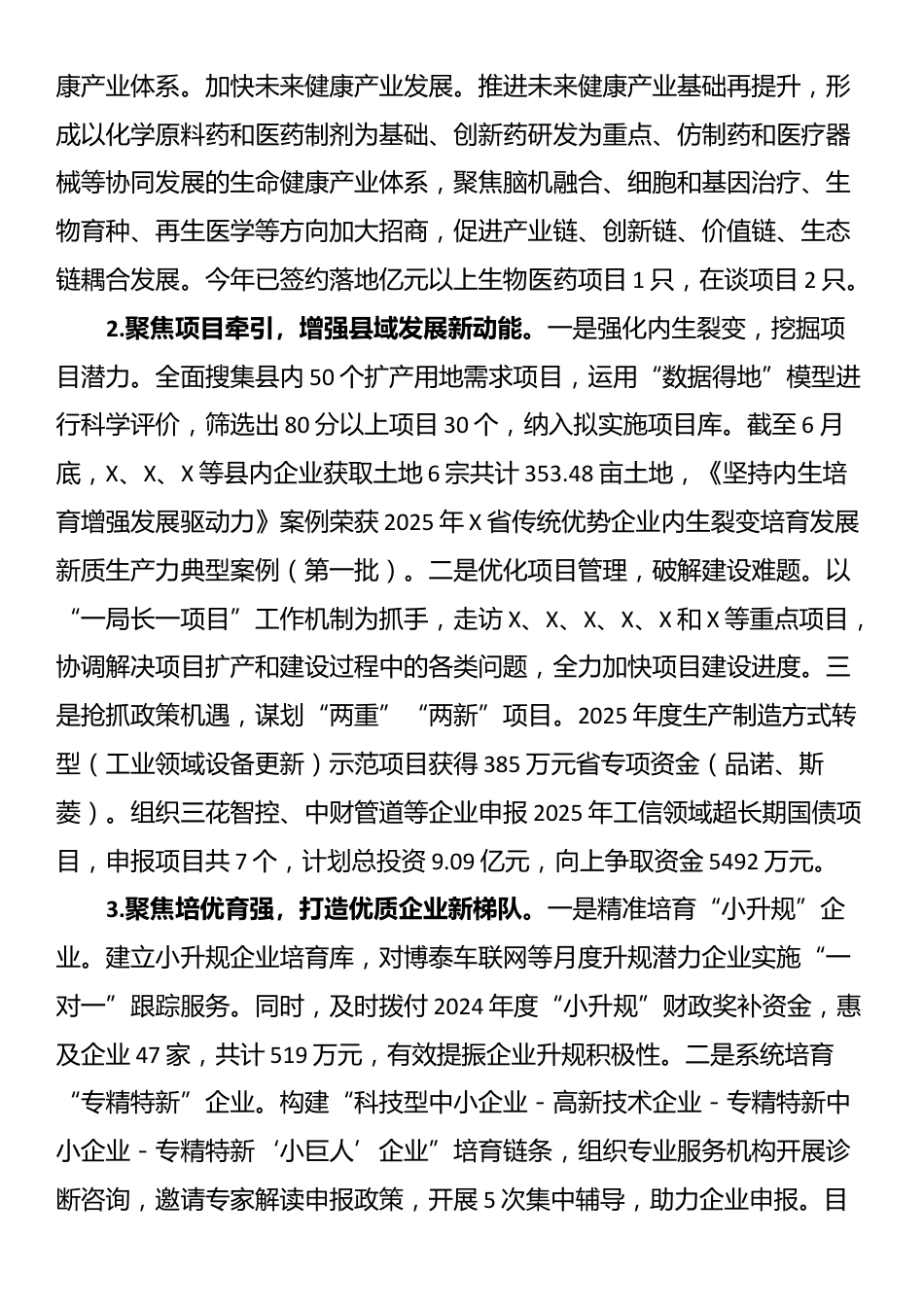 经信局2025年上半年工作总结和下半年工作思路_第3页