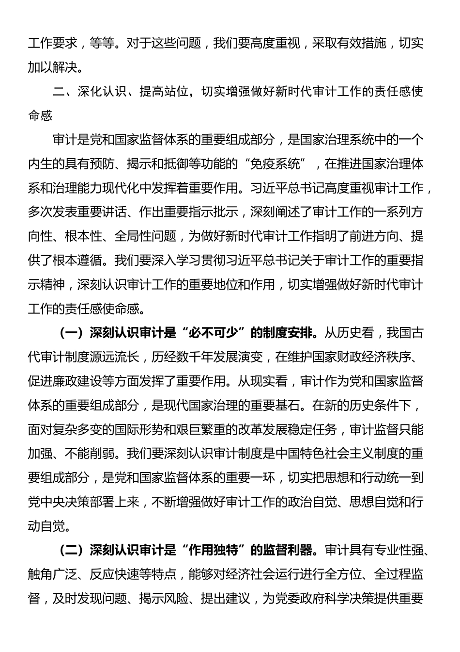 书记在2025年十二届市委审计委员会第七次会议上的讲话_第2页