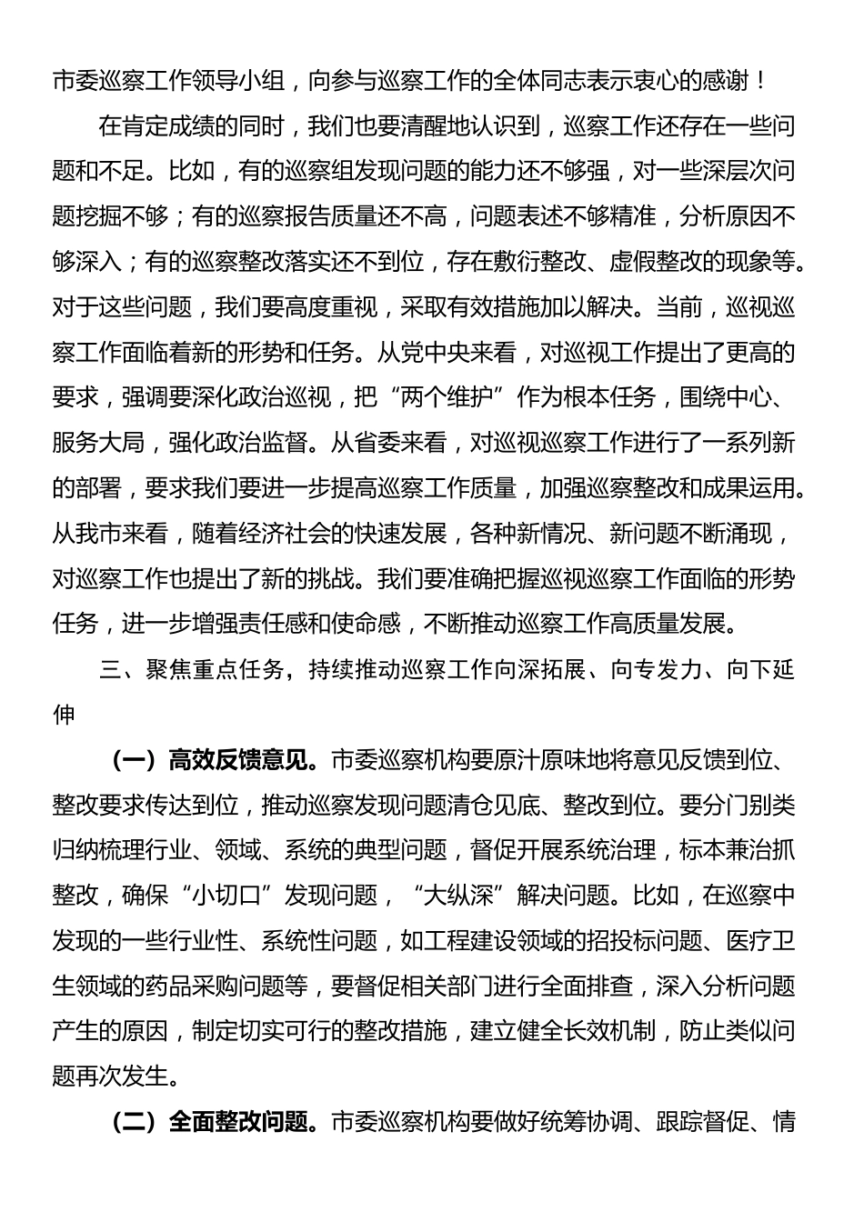 在2025年市委巡察工作领导小组第九次会议上的讲话_第3页