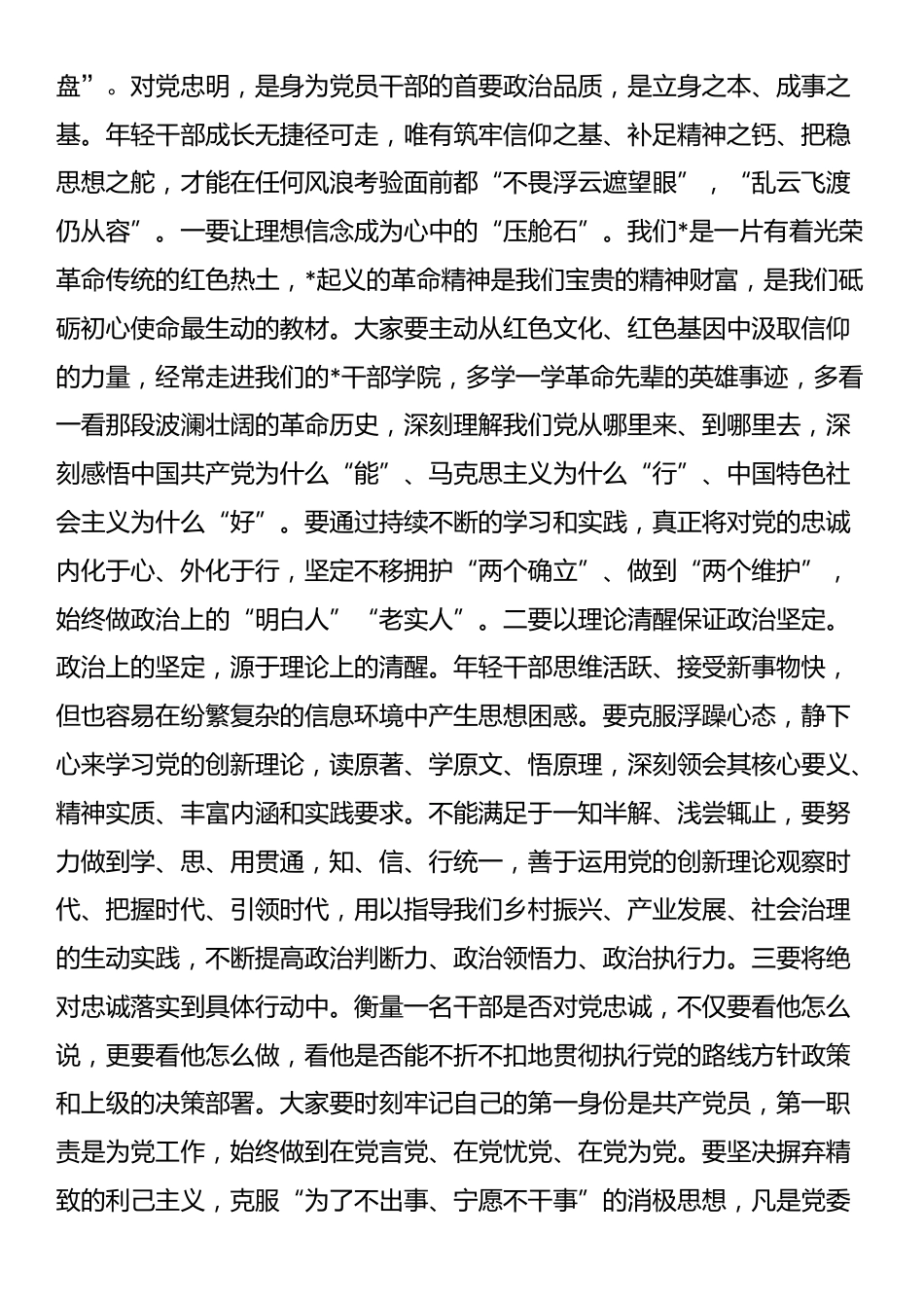 在2025年年轻干部座谈会上的讲话_第2页