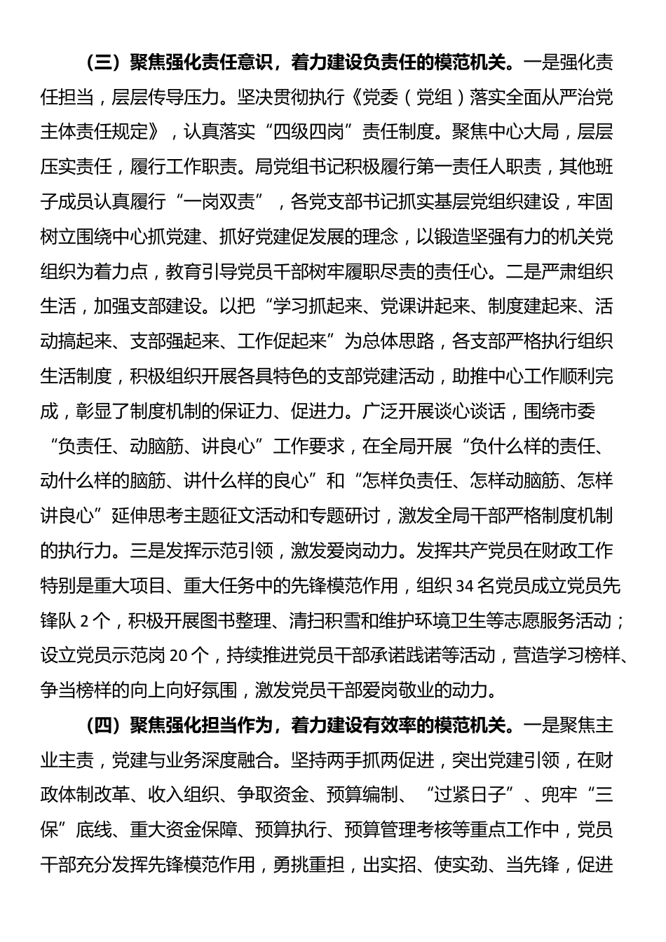市财政局党组2025年上半年抓基层党建工作总结_第3页