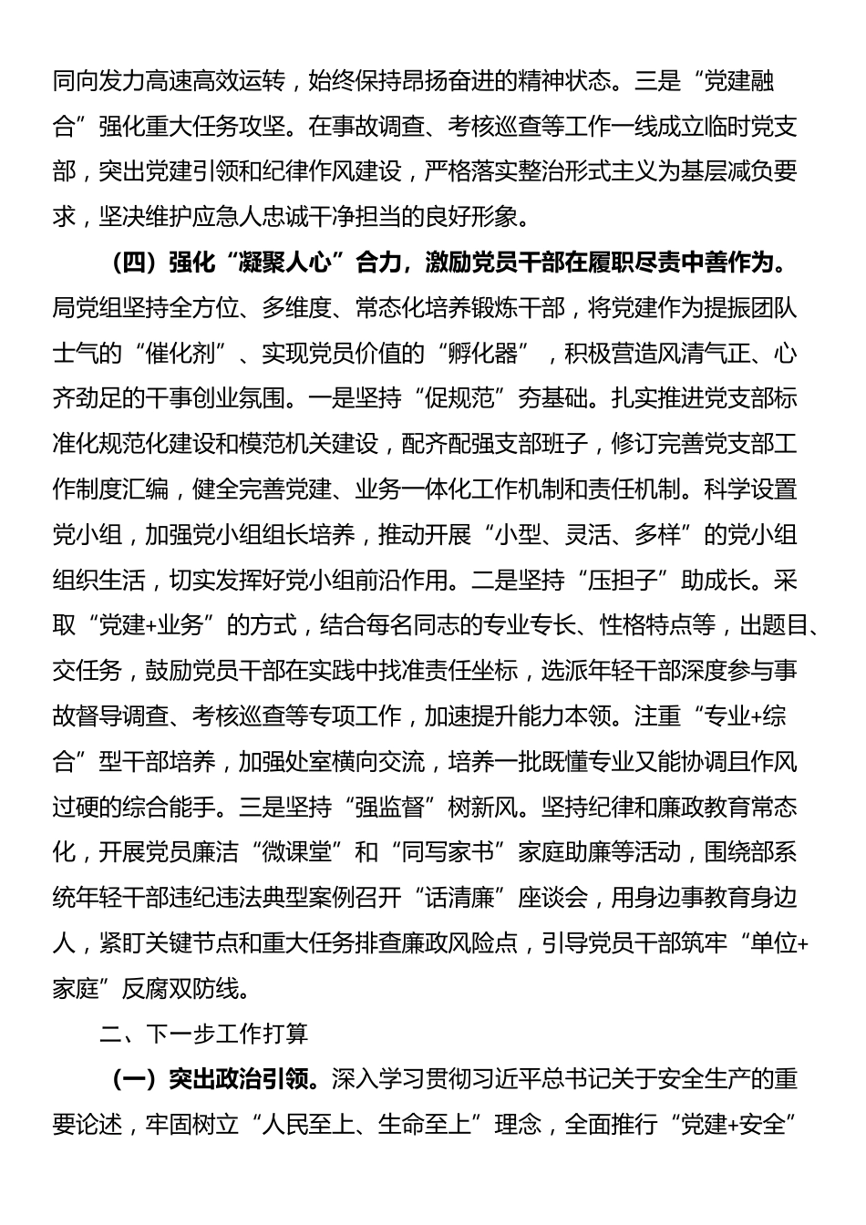 市应急管理局党组党建引领安全生产管理工作情况报告_第3页