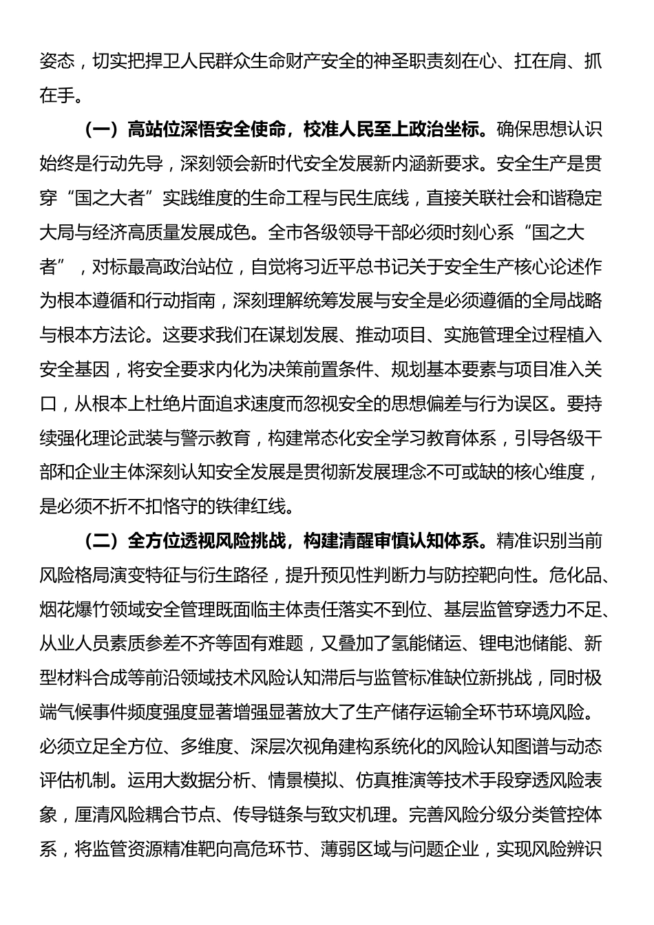 在全市危险化学品和烟花爆竹安全生产专委会会议上的讲话_第2页