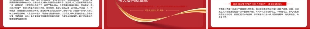 纪念抗战胜利80周年专题党课PPT：继承和弘扬伟大抗战精神，不断把中国式现代化推向前进.pptx