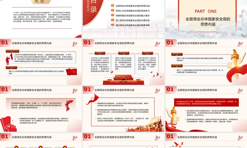 党课PPT：：全面贯彻总体国家安全观.pptx