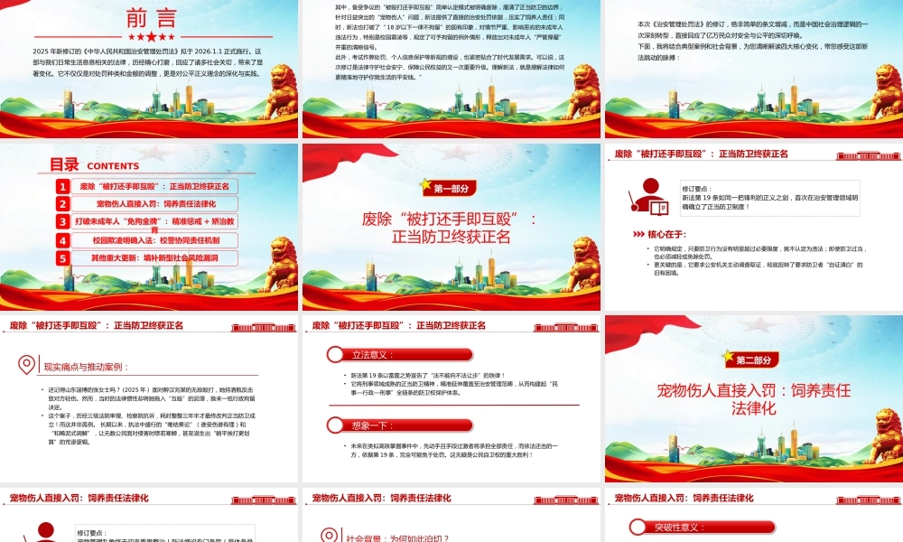 新《治安管理处罚法》解读PPT课件.pptx