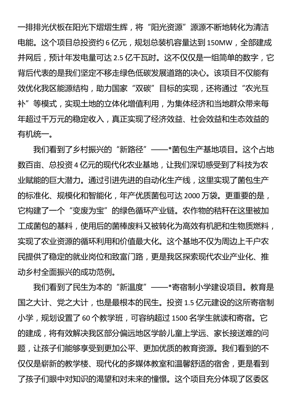 在2025年区人大组织四级人大代表视察重点项目座谈会上的总结讲话_第2页