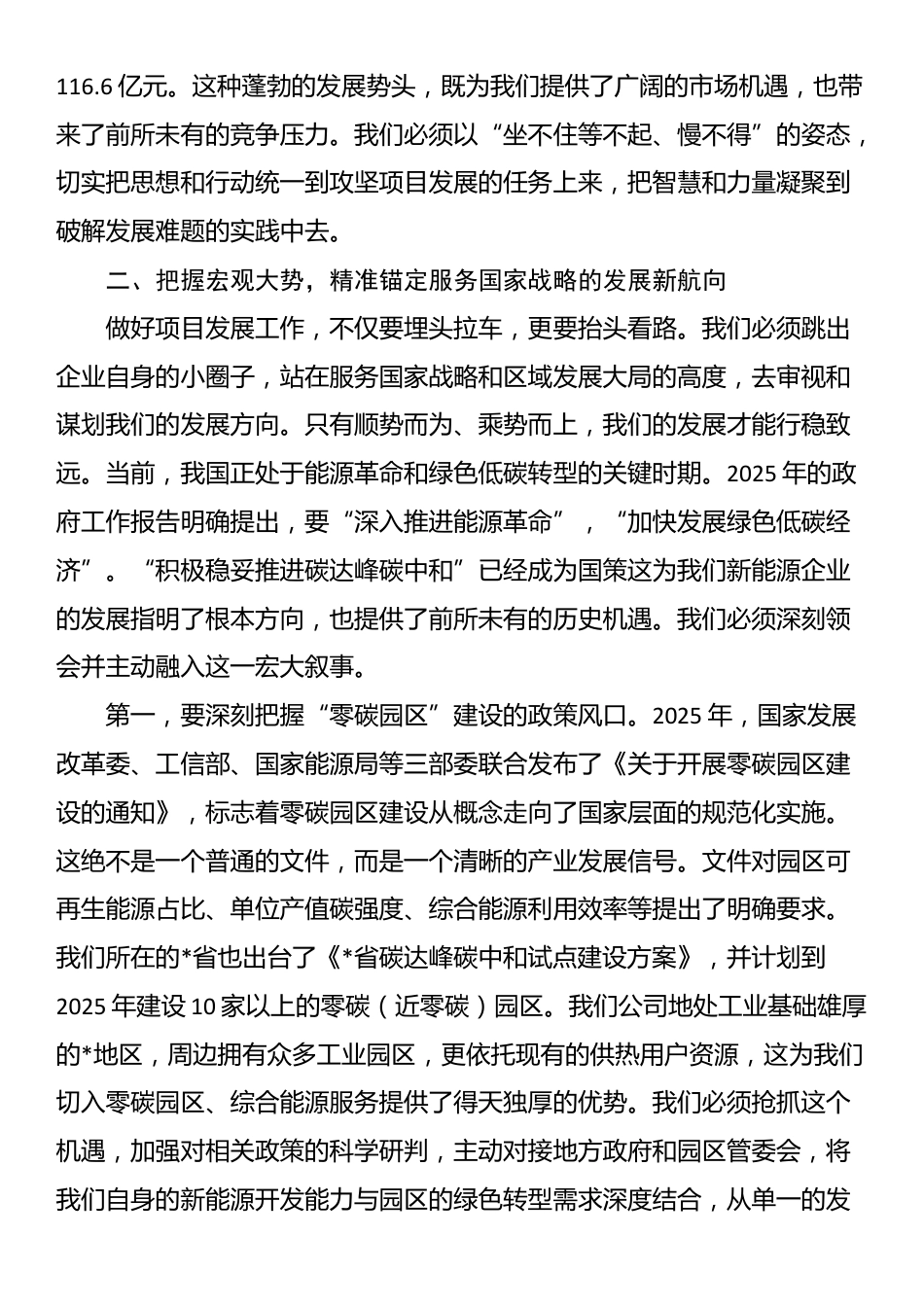 在2025年公司项目发展攻坚专题部署会上的讲话_第3页