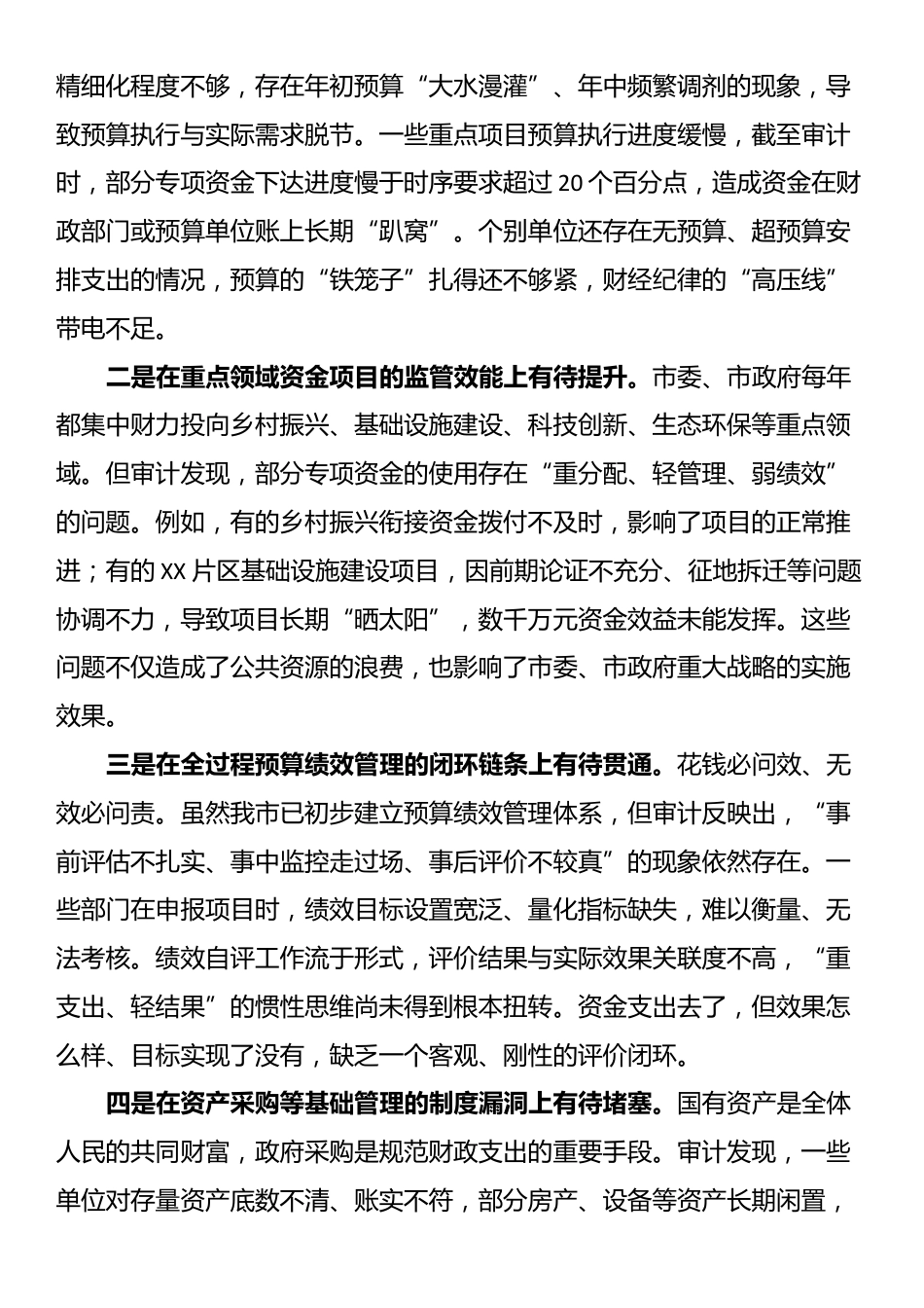 在2025年全市审计整改工作部署会议上的讲话_第3页