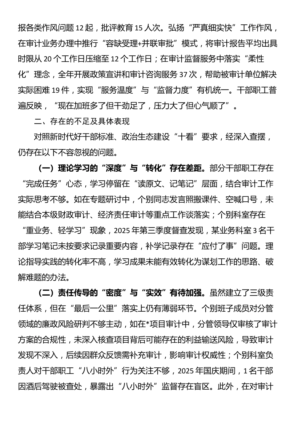 2025年市审计局政治生态分析报告_第3页