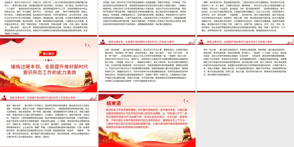 党课PPT：做好新时代意识形态工作，为高质量发展提供坚强的思想政治保障.pptx