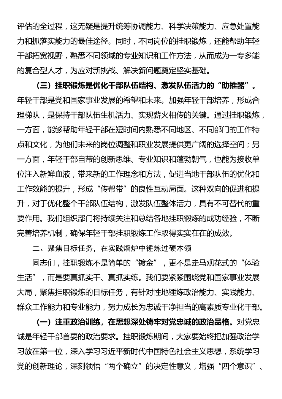 在2025年年轻干部挂职锻炼工作部署会议上的讲话_第3页