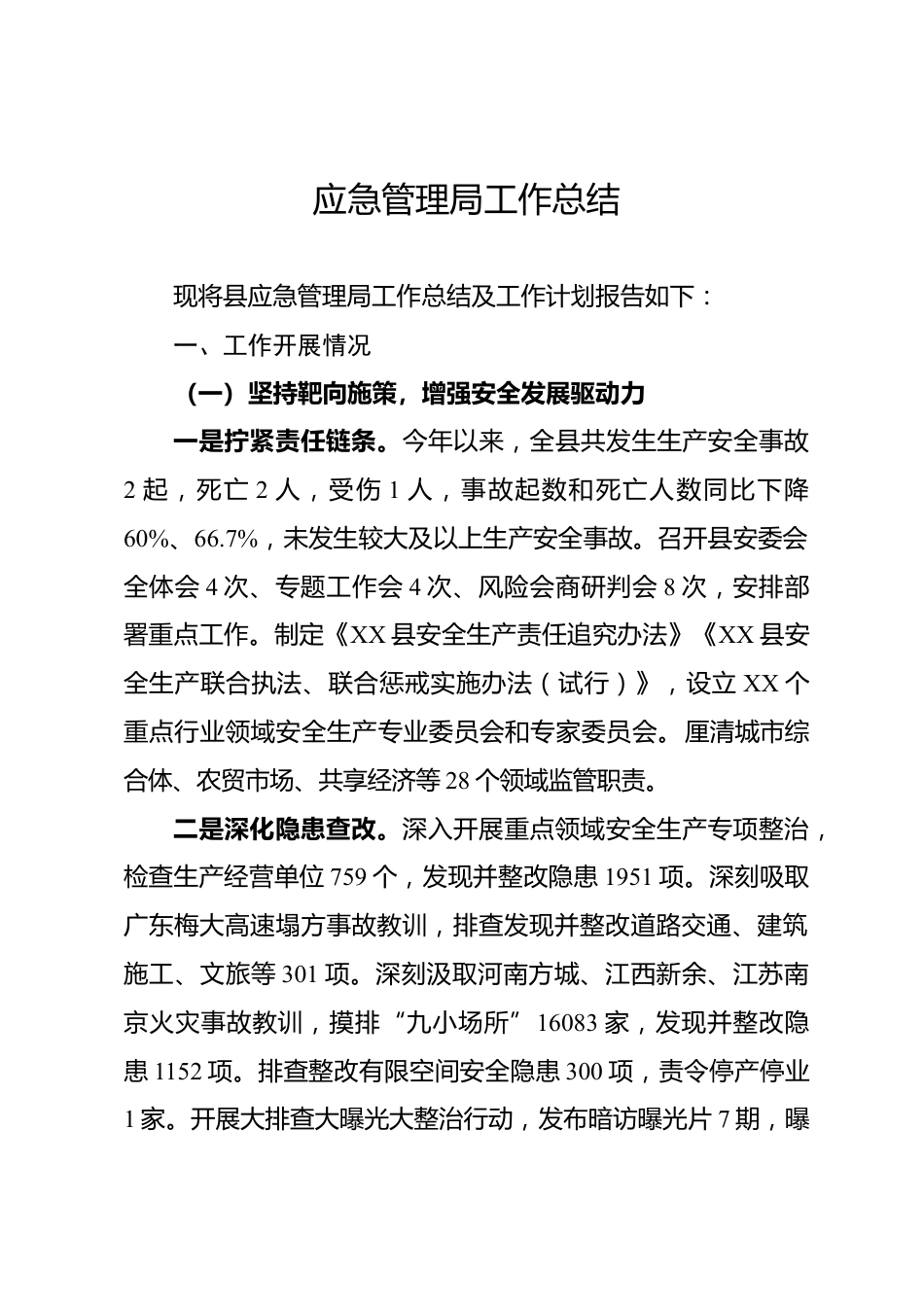 应急管理局工作总结_第1页