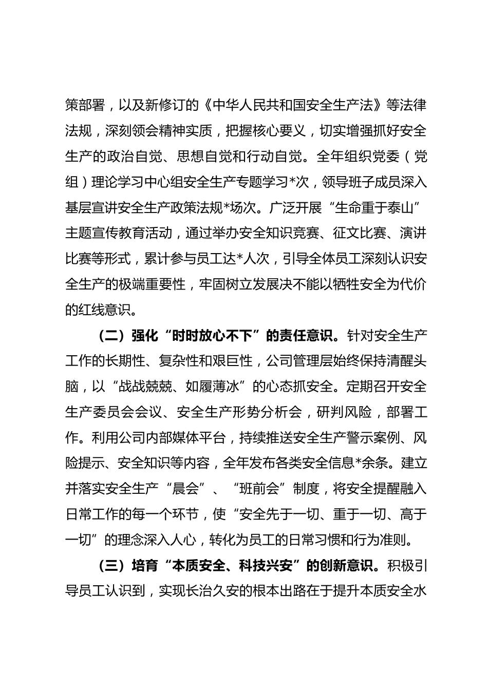 国企2025年安全生产工作总结_第2页