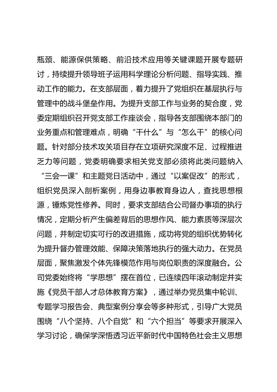 公司2025年度党建工作情况报告_第3页