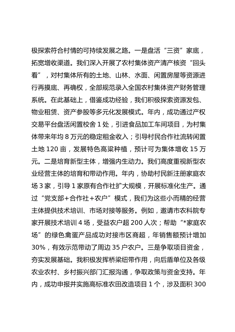 2025年度驻村第一书记工作总结_第3页