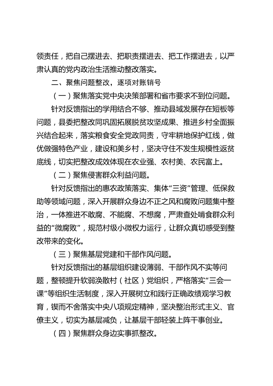 巡察整改情况汇报材料（县级）_第2页
