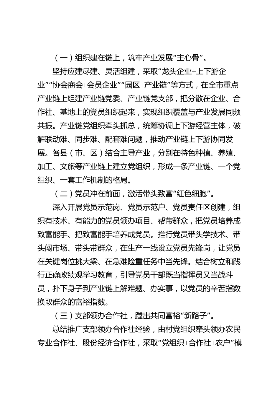xx市党建引领产业发展典型材料_第2页