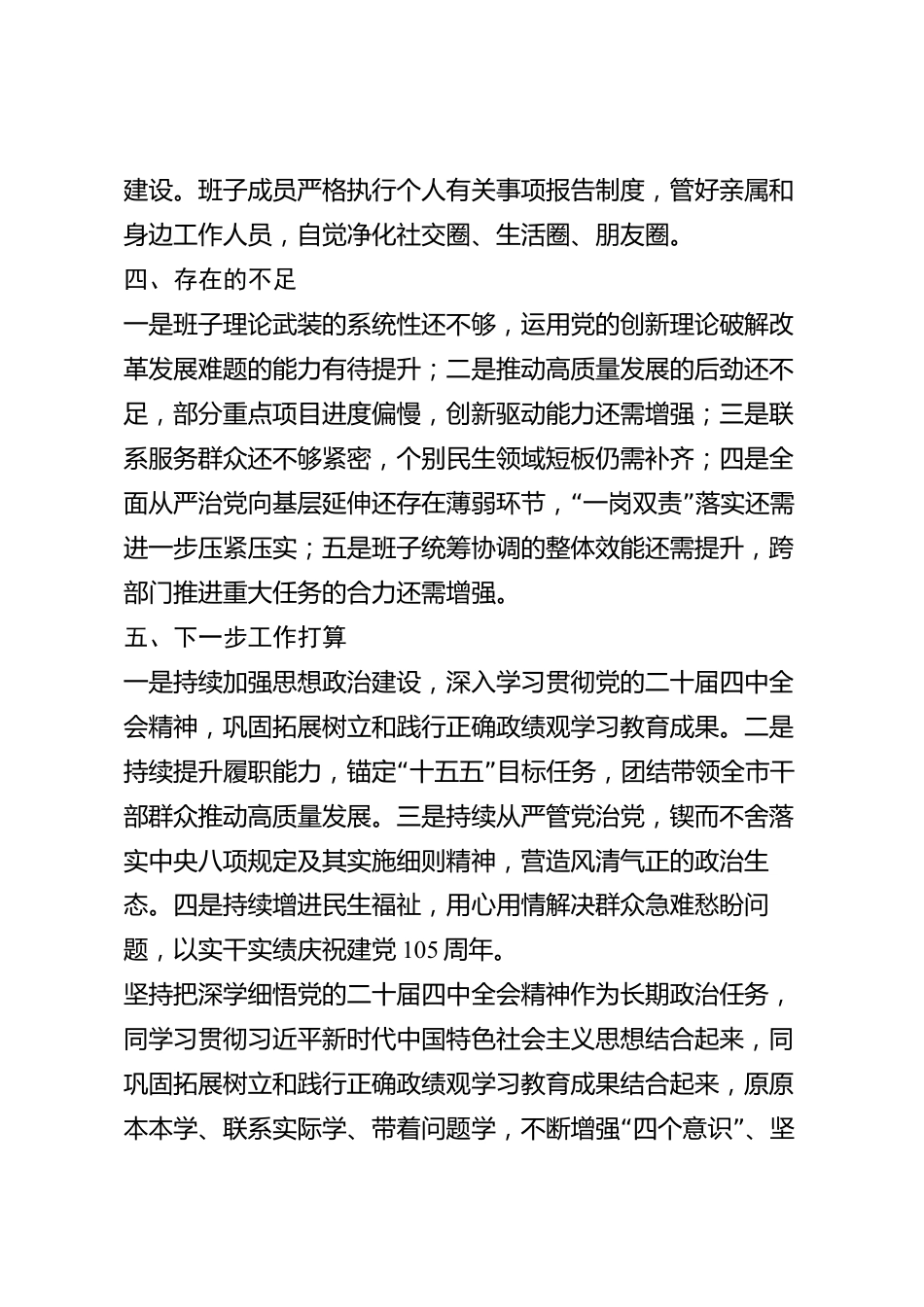 xx市领导班子2026年度述职述廉报告_第3页