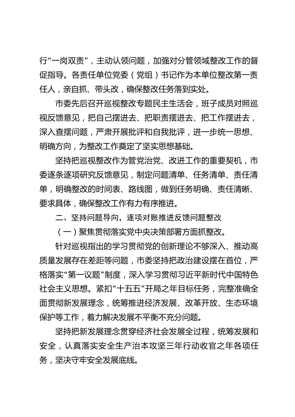 xx市2026年度巡视整改工作情况报告_第2页